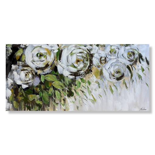 En målning med roser