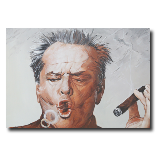 Een schilderij van de legende Jack Nicholson