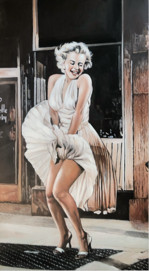 Een schilderij van Marilyn Monroe