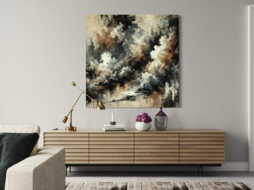 Een abstract schilderij