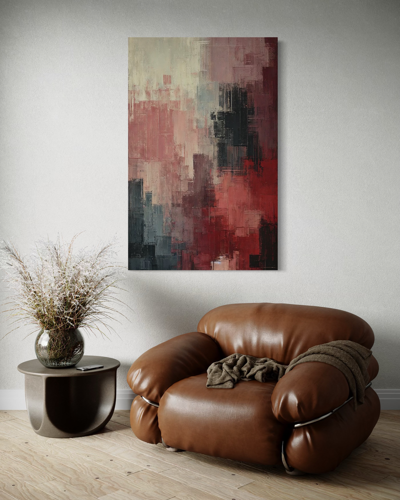 Een abstract schilderij